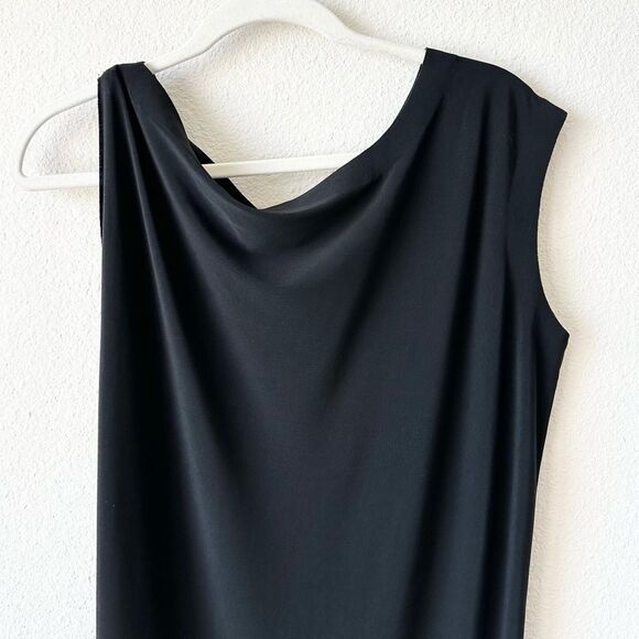 Norma Kamali Drop Shoulder Sleeveless Dress in Black Size Small - Picture 5 of 8